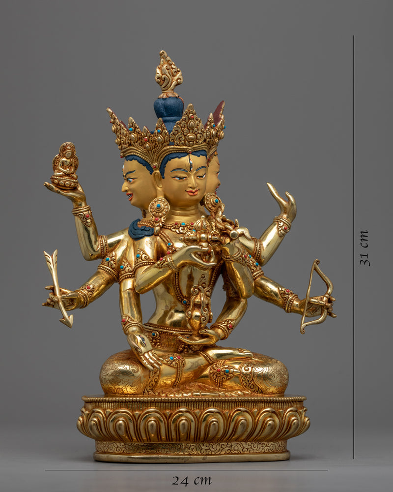 Golden Statue For Namgyalma Short Mantra | Deity for Long Life and Purification