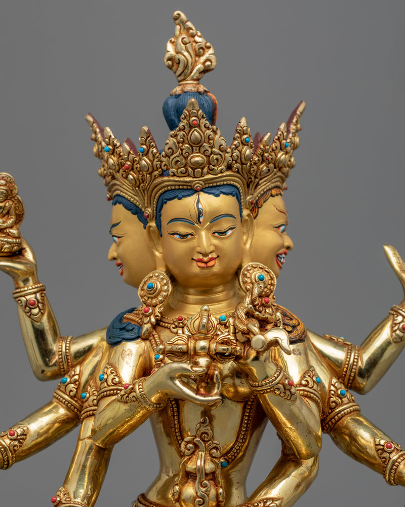 Golden Statue For Namgyalma Short Mantra | Deity for Long Life and Purification