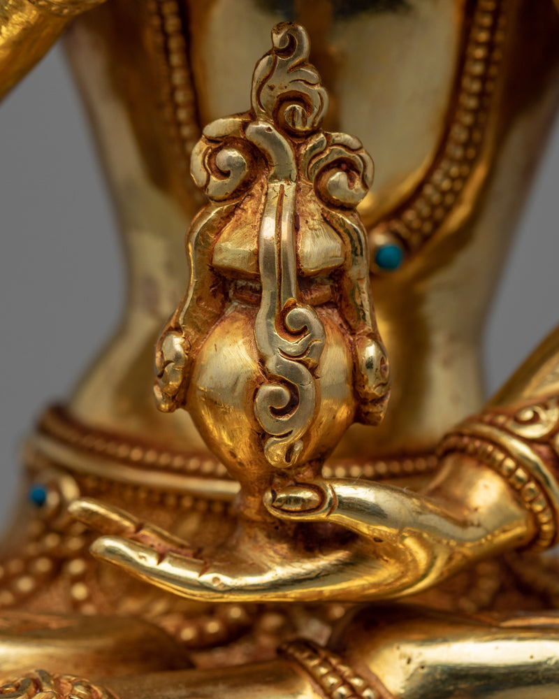 Golden Statue For Namgyalma Short Mantra | Deity for Long Life and Purification