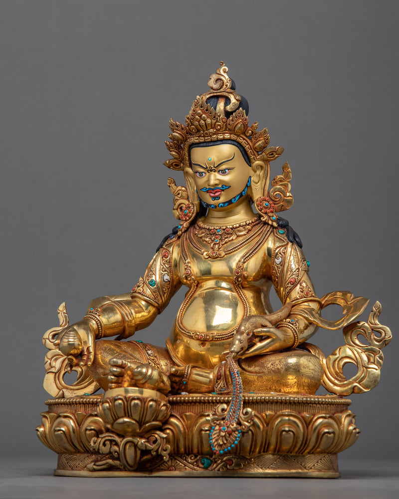 Dzambhala Wrathful Statue | Buddhist Wealth Deity