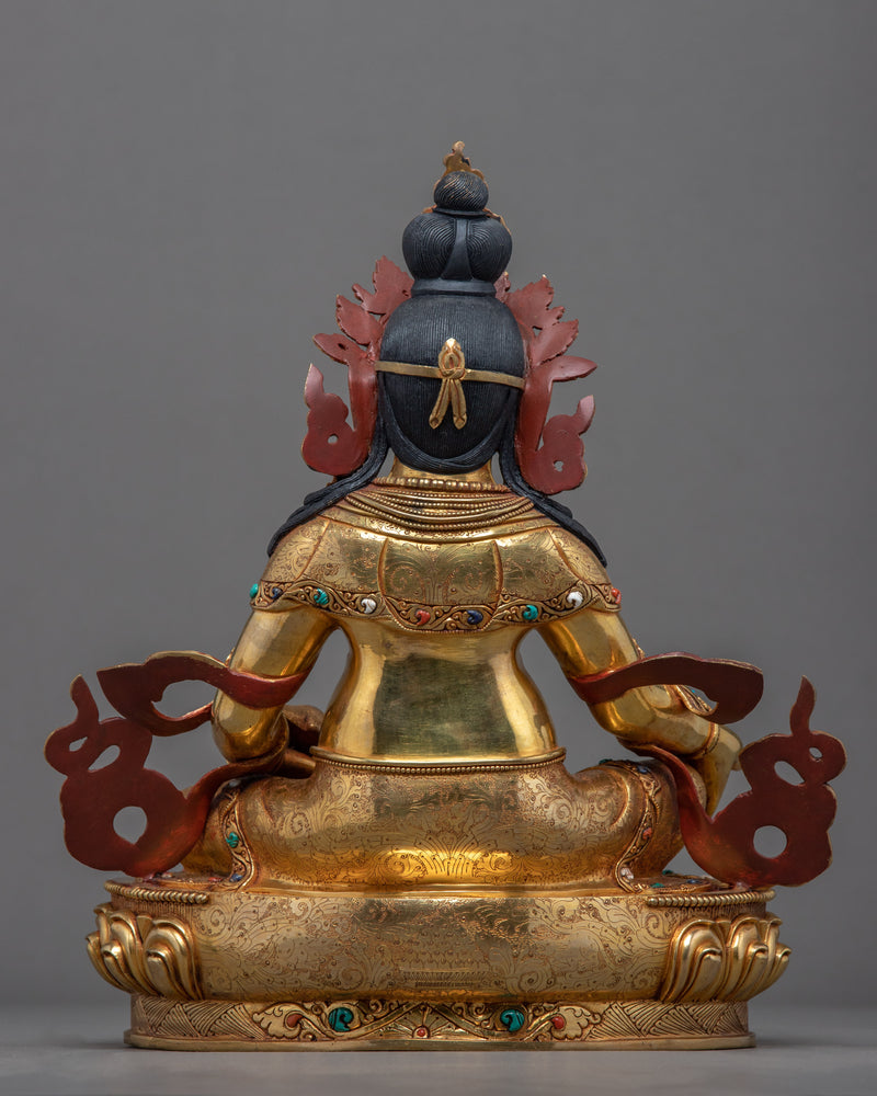 Dzambhala Wrathful Statue | Buddhist Wealth Deity