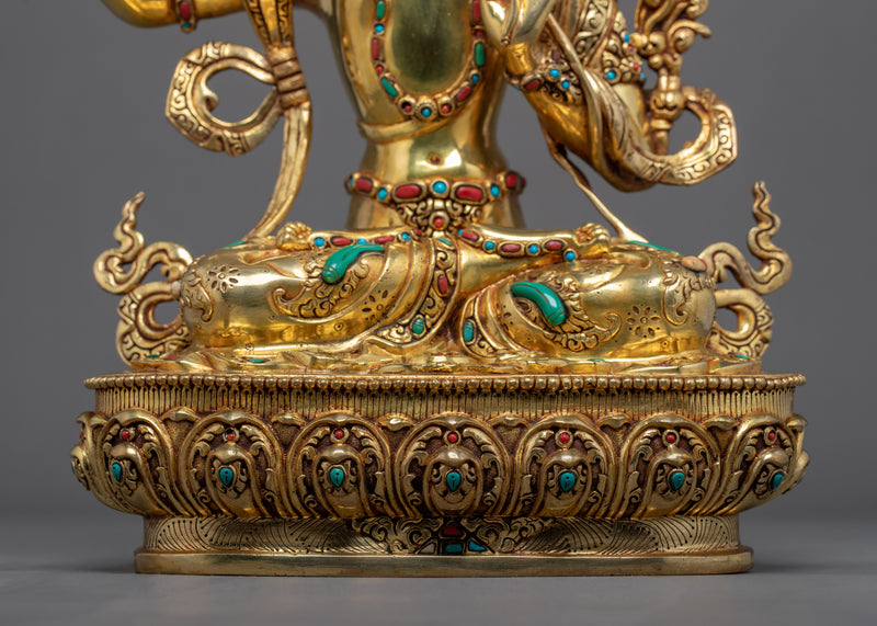 Manjushri Practice Sculpture | Himalayan Handcrafted Manjushree Art