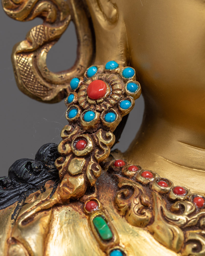 Manjushri Practice Sculpture | Himalayan Handcrafted Manjushree Art