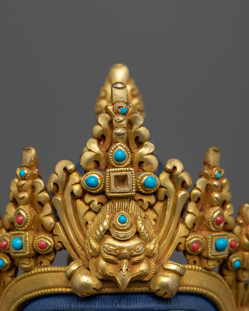 Gold Gilded Avalokiteshvara Chenrezig Statue | Handcrafted Buddhist Statue for Meditation