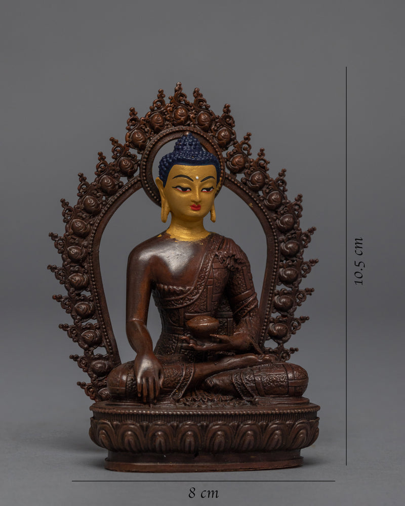 Machine-Made Shakyamuni Buddha Home Sculpture | Traditional Buddhist Art