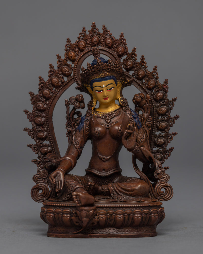 Bodhisattva Garden Statue | Gold Gilded Bodhisattva Statue Set