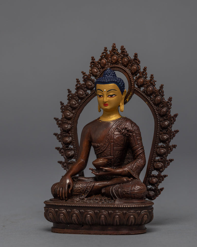 Machine-Made Shakyamuni Buddha Home Sculpture | Traditional Buddhist Art