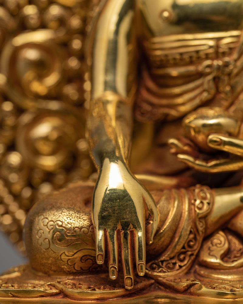 Buddha Shakyamuni | Gold Gilded Statue | Buddhist Deity