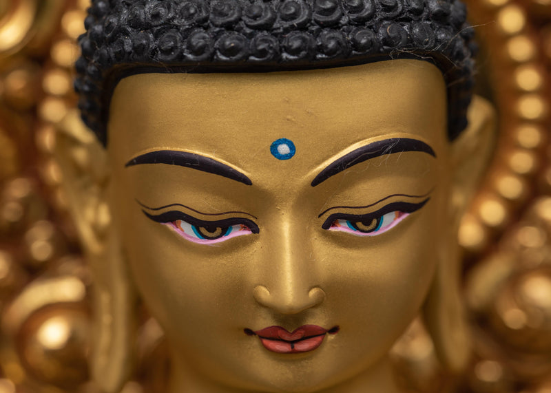 Buddha Shakyamuni | Gold Gilded Statue | Buddhist Deity