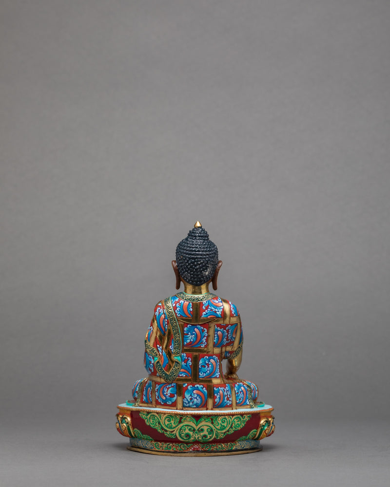 Shakyamuni Buddha Statue | Plated with Gold | Artwork