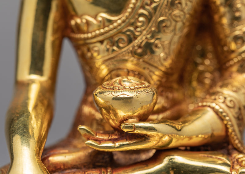 Buddha Statue | Plated With Gold | Gautam Buddha Statue