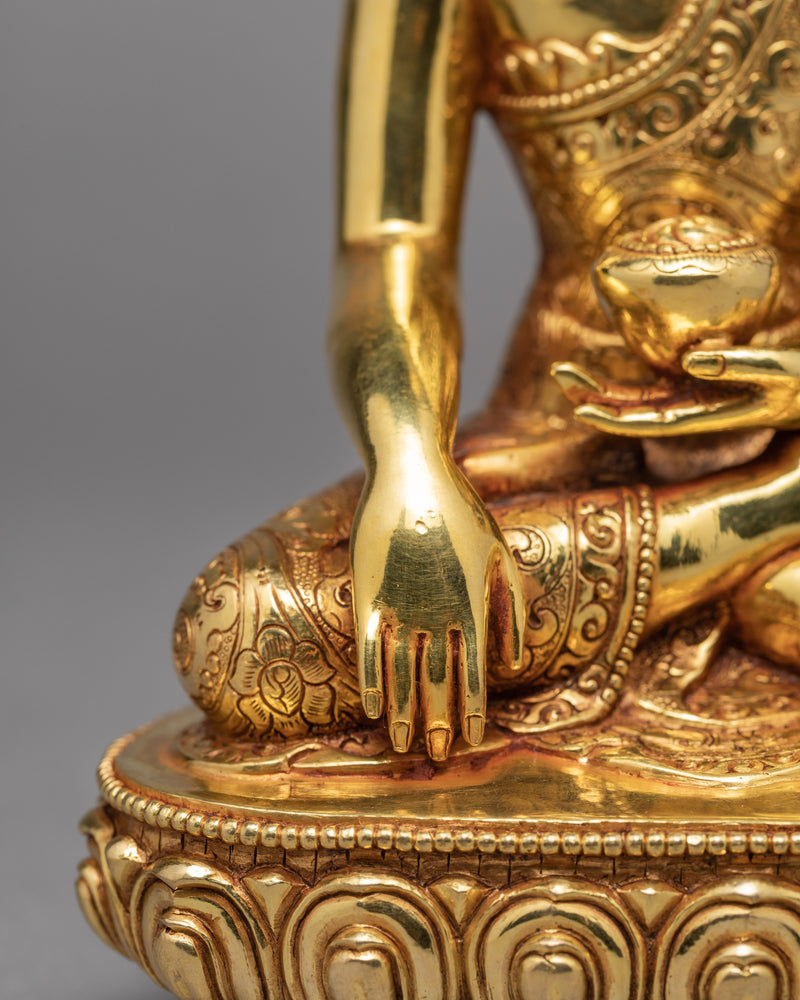 Buddha Statue | Plated With Gold | Gautam Buddha Statue