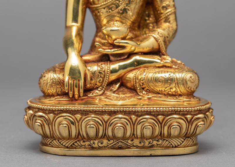 Buddha Statue | Plated With Gold | Gautam Buddha Statue