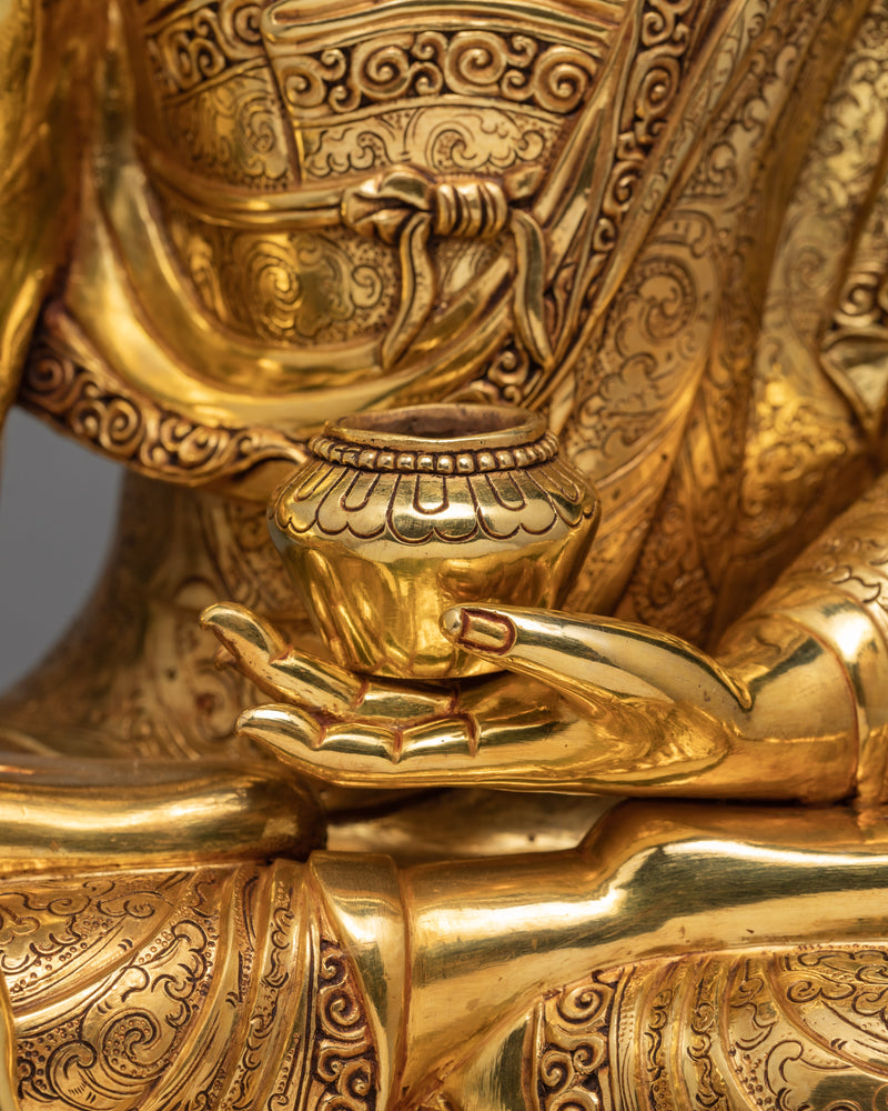 Shakyamuni  Buddha  | Gold Plated Gautam Buddha Statue