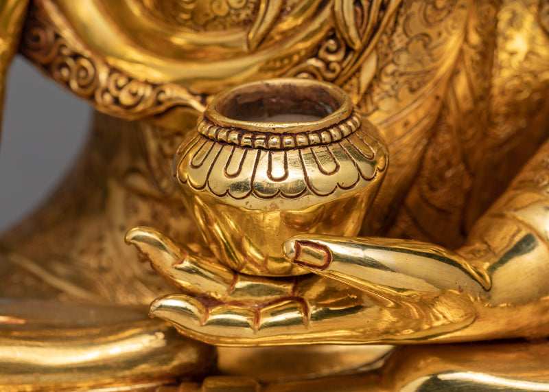 Shakyamuni  Buddha  | Gold Plated Gautam Buddha Statue