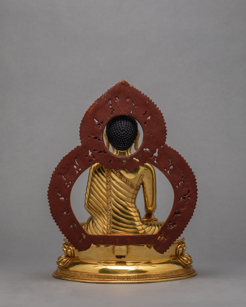 Buddha Shakyamuni Statue | Himalayan Buddhist Statue | Plated with 24K Gold