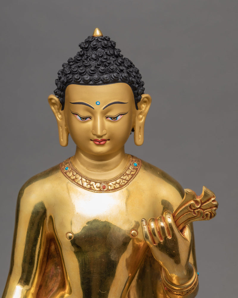 Standing Buddha Statue | Gautam Buddha | Gold Gilded Art