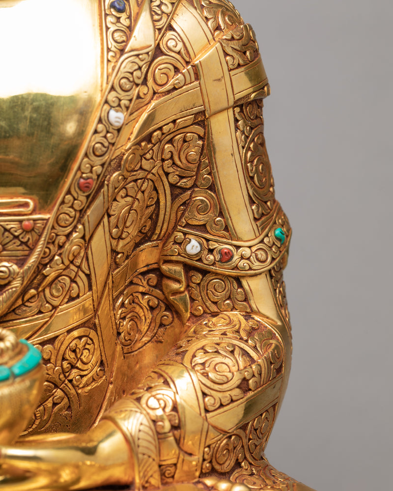 Gautam Buddha Statue | Gold Plated Tibetan Buddhist Art