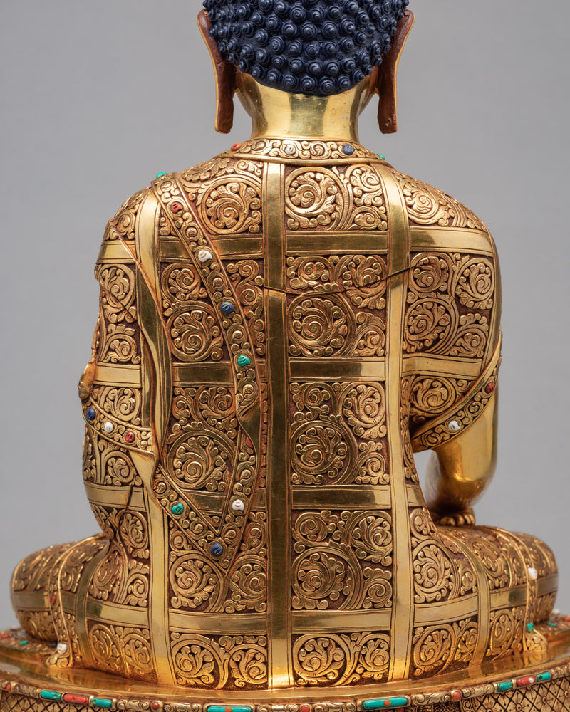 Gautam Buddha Statue | Gold Plated Tibetan Buddhist Art