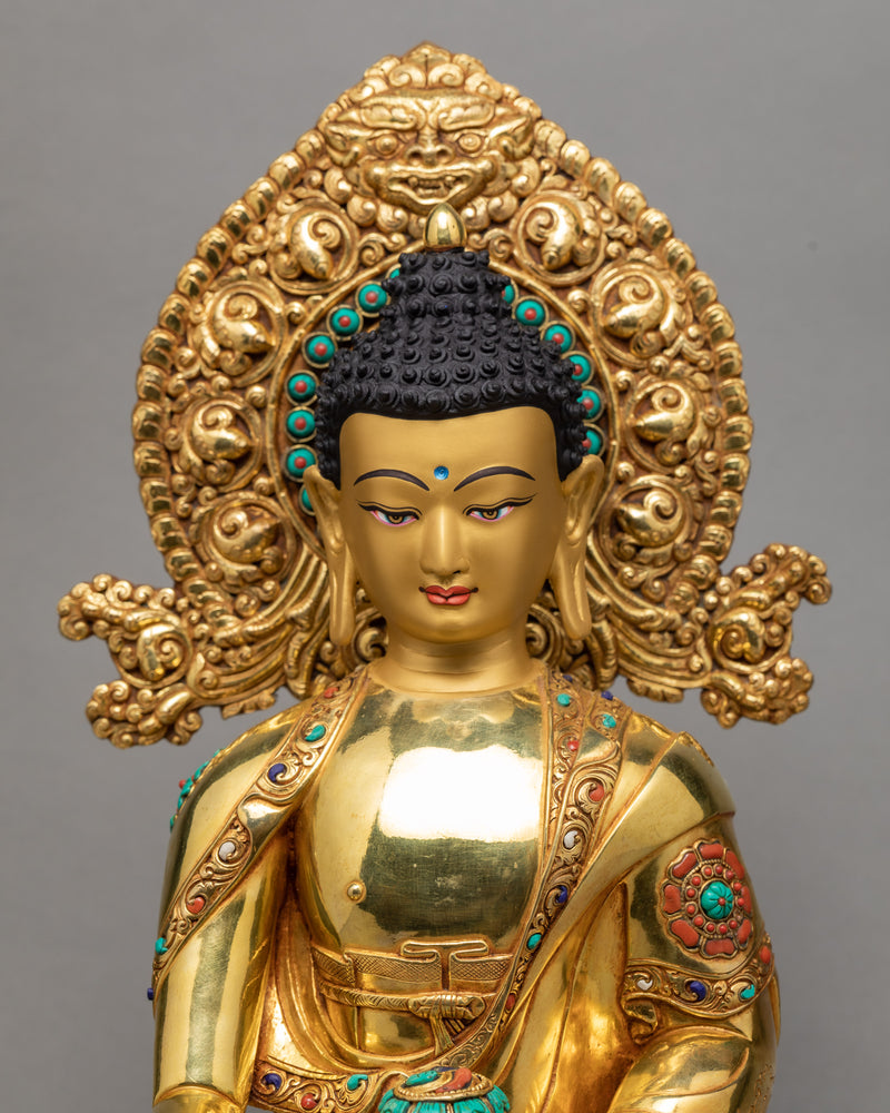 Buddha Statue | Shakyamuni Buddha | Plated With 24K Gold