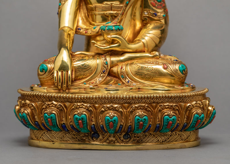 Buddha Statue | Shakyamuni Buddha | Plated With 24K Gold