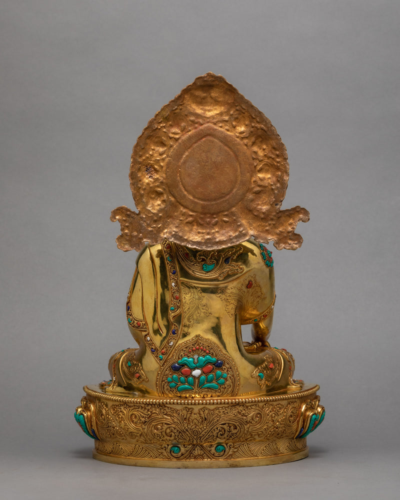 Buddha Statue | Shakyamuni Buddha | Plated With 24K Gold