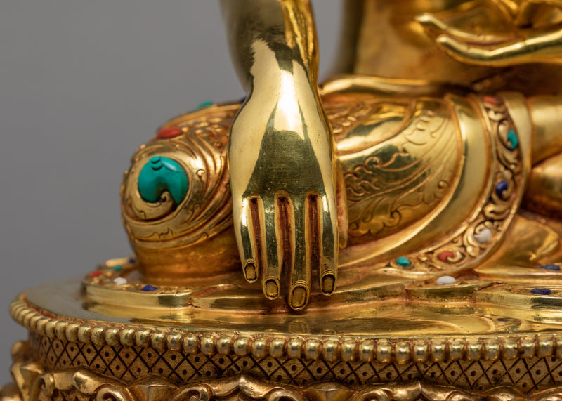 Buddha Statue | Shakyamuni Buddha | Plated With 24K Gold