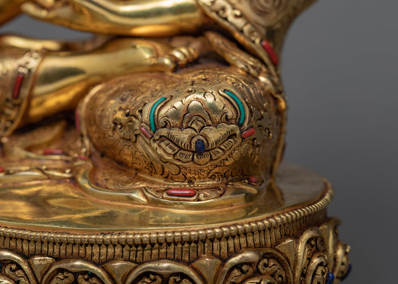 Shakyamuni Buddha Statue | Gold Gilded Tibetan Sculpture