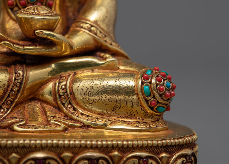 Small Shakyamuni Buddha Statue | Traditional Himalayan Art