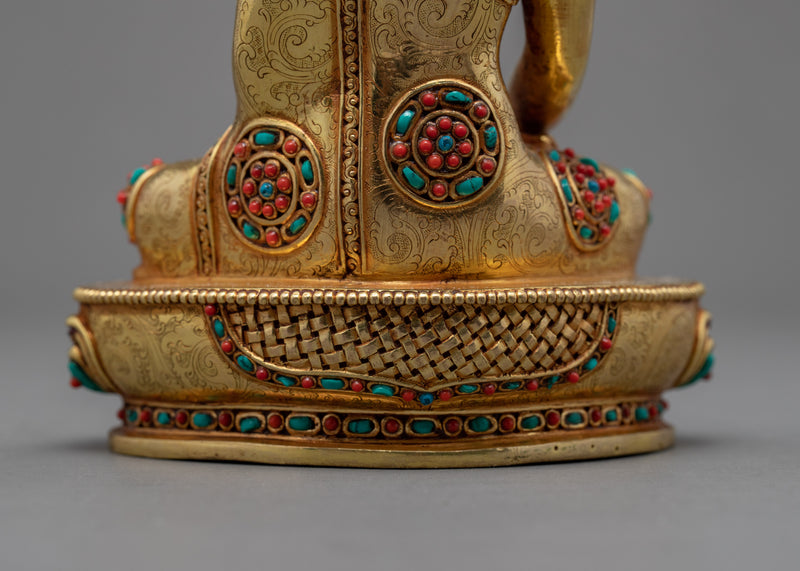 Small Shakyamuni Buddha Statue | Traditional Himalayan Art