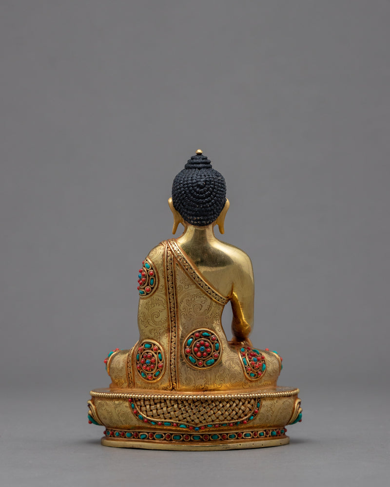 Small Shakyamuni Buddha Statue | Traditional Himalayan Art