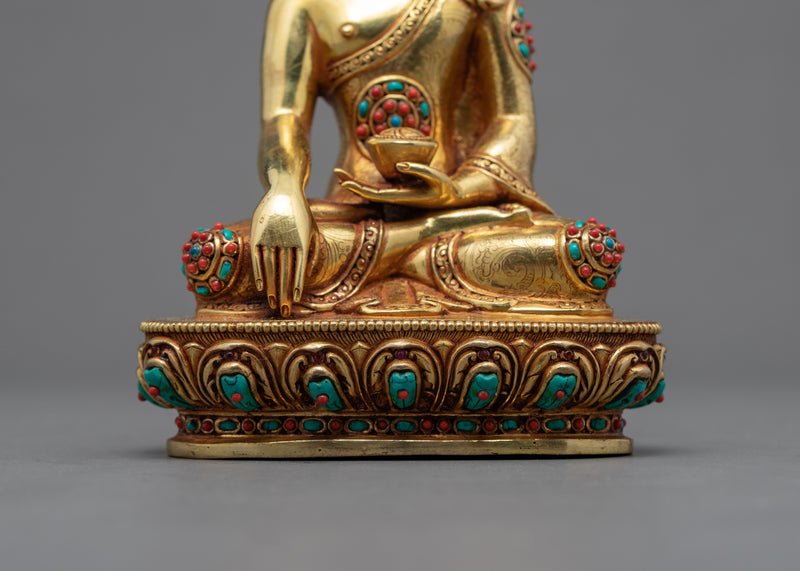 Small Shakyamuni Buddha Statue | Traditional Himalayan Art