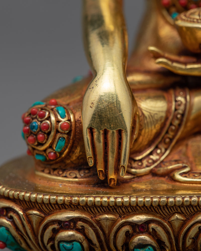 Small Shakyamuni Buddha Statue | Traditional Himalayan Art