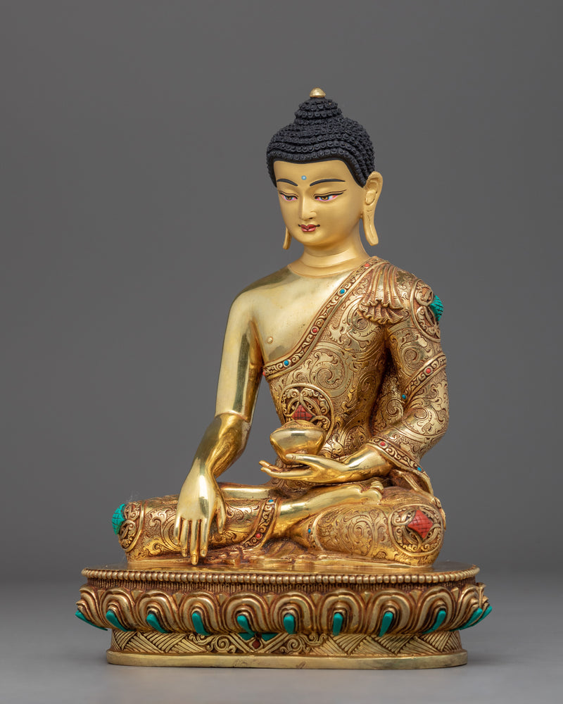 Buddha Shakyamuni Statue | Buddhist Deity Figurine For Ritual