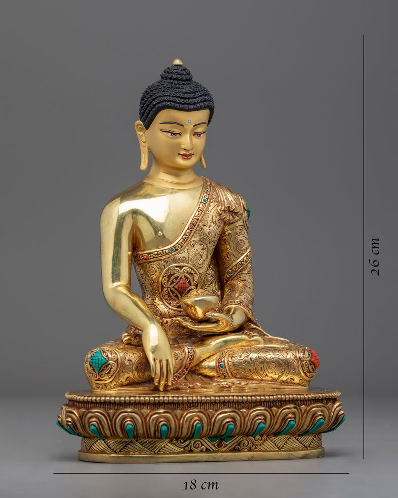 Buddha Shakyamuni Statue | Buddhist Deity Figurine For Ritual