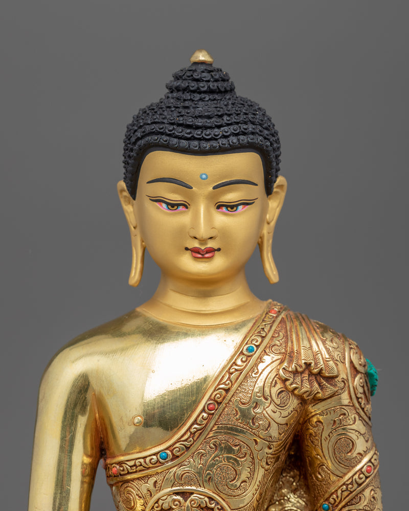 Buddha Shakyamuni Statue | Buddhist Deity Figurine For Ritual