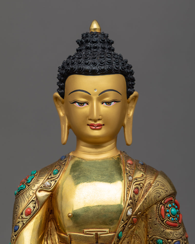 Tibetan Shakyamuni Buddha Statue | Himalayan Buddhist Sacred Art