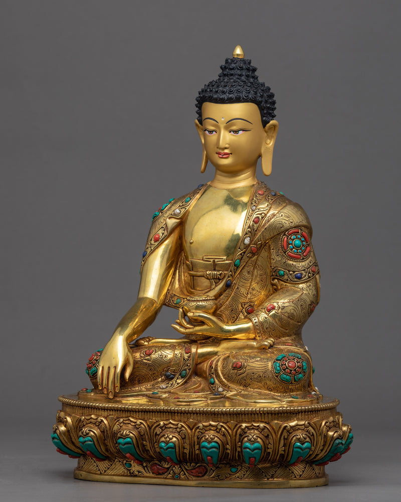 Tibetan Shakyamuni Buddha Statue | Himalayan Buddhist Sacred Art