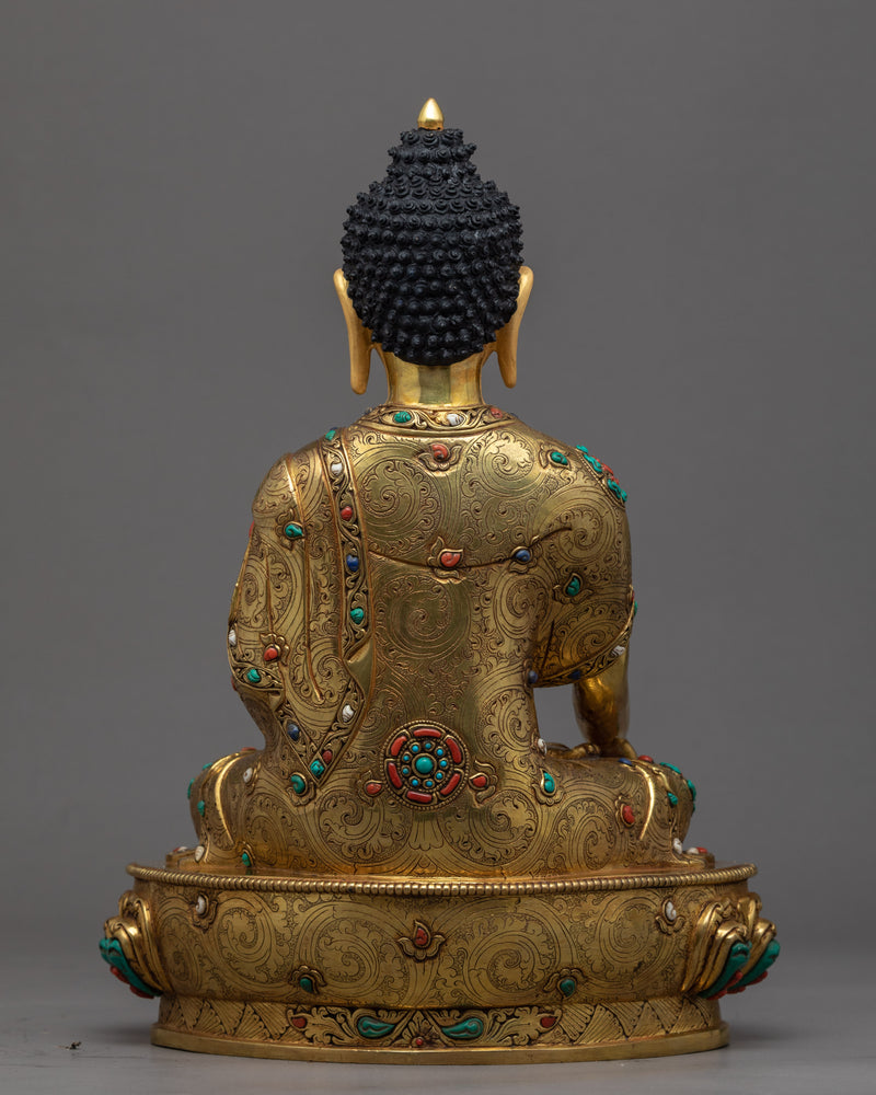 Tibetan Shakyamuni Buddha Statue | Himalayan Buddhist Sacred Art