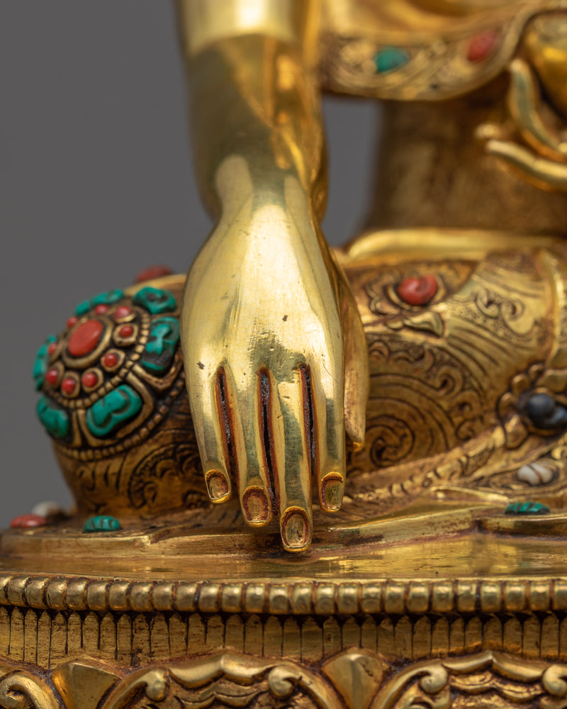 Tibetan Shakyamuni Buddha Statue | Himalayan Buddhist Sacred Art