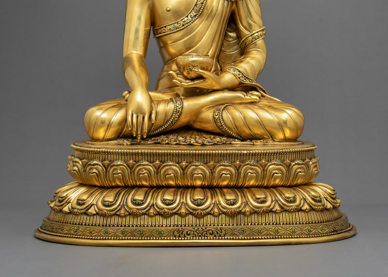 Buddha Shakyamuni Sculpture | Traditional Tibetan Art