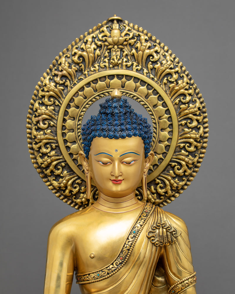 Buddha Shakyamuni Sculpture | Traditional Tibetan Art