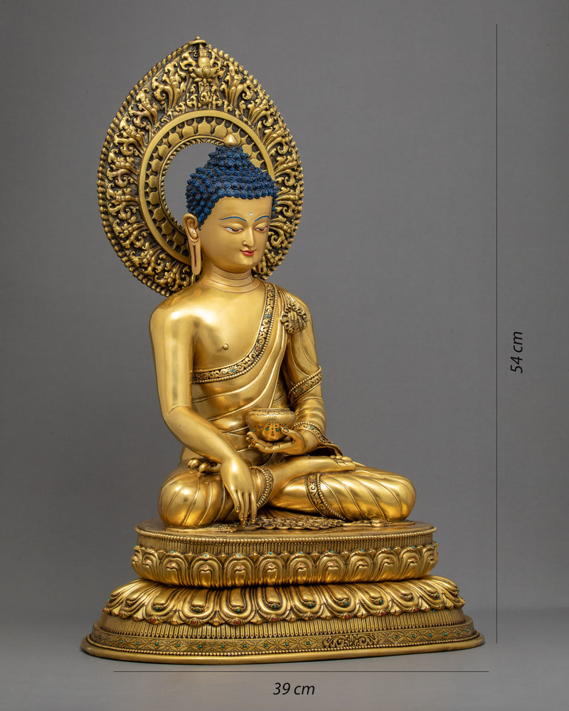 Buddha Shakyamuni Sculpture | Traditional Tibetan Art