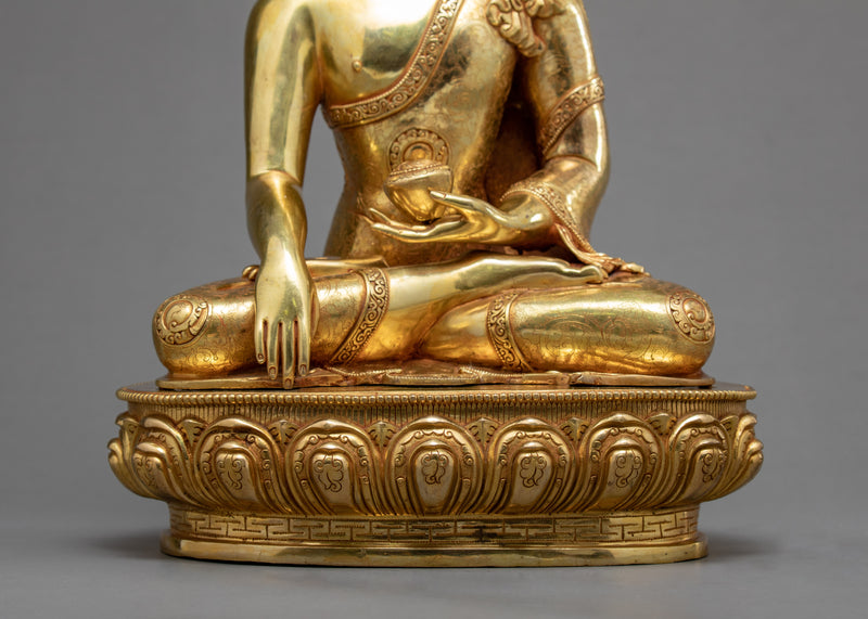 Seated Buddha Shakyamuni Statue | Tibetan Sculpture Art