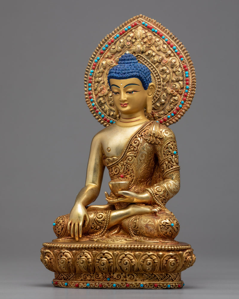 Ancient Shakyamuni Buddha Sculpture | Himalayan Buddhist Art