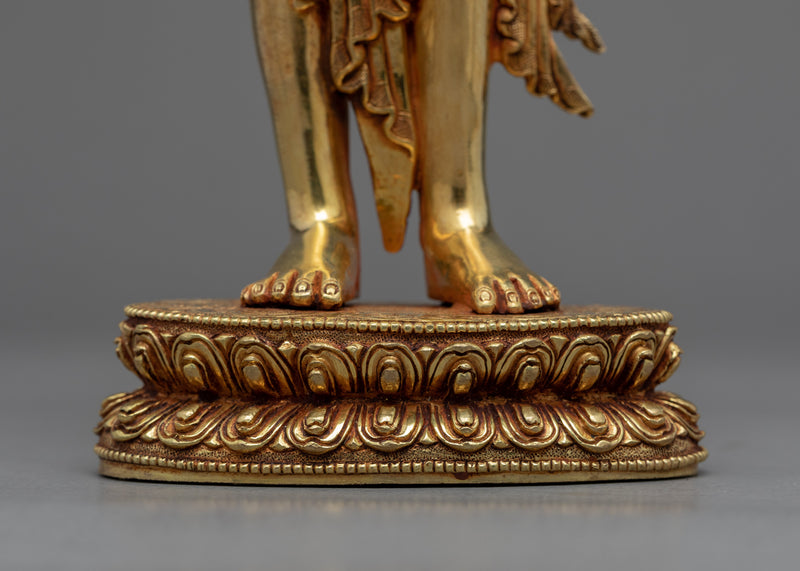 Standing Avalokiteshvara Buddha Statue | Bodhisattva Chenrezig Traditional Artwork