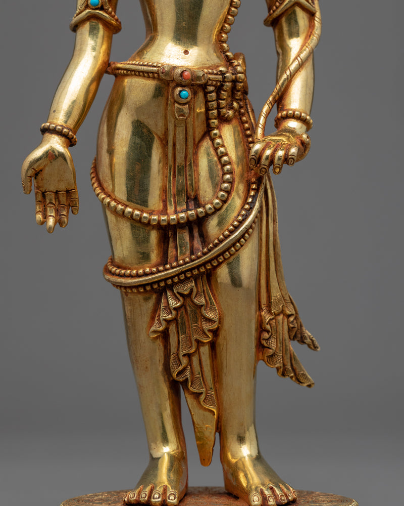 Standing Avalokiteshvara Buddha Statue | Bodhisattva Chenrezig Traditional Artwork