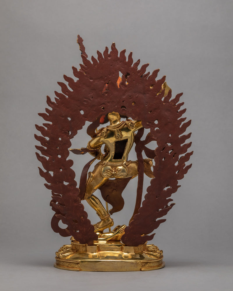 Singhamukha Statue |   Dakini Statue Glided With Gold | Himalayan Sculpture