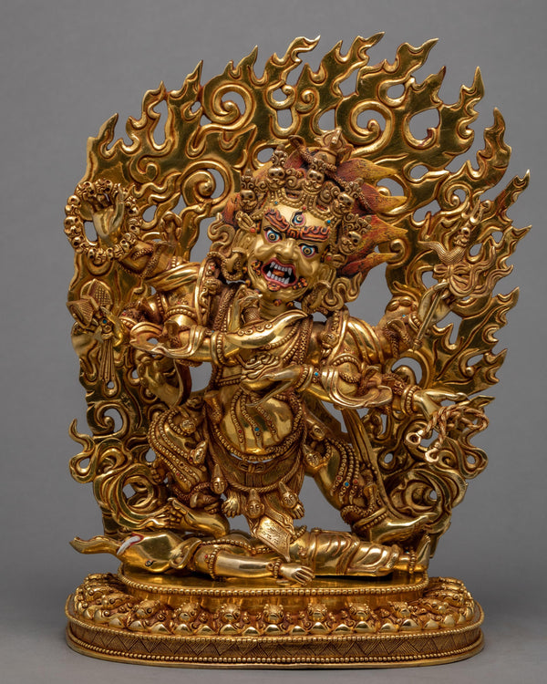 6 Armed Mahakala Statue