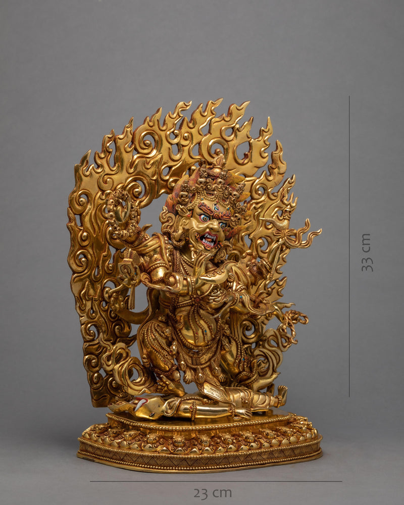 6 Armed Mahakala Statue